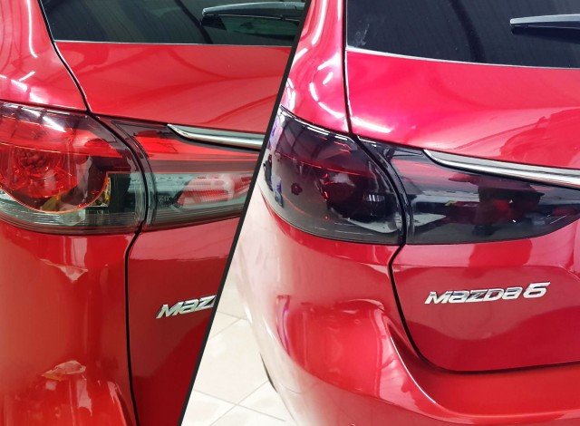 Полировка фар Mazda